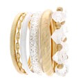 Nexte Jewelry 6-piece Stackable Combizon Stackable Bangle Set