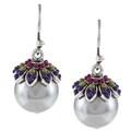 New! Carolee Great Escape Faux-pearl Capped Drop Earrings