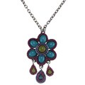 New! Carolee Great Escape 16-inch Flower Pendant Necklace