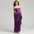 Max & Cleo Women's Lulu Strapless Side Drape Dress
