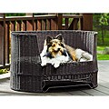 Wicker Dog Day Bed w/ Outdoor Cushion