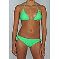 Island World Junior's Green Brazilian Cut 2-piece Bikini