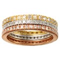 10k Gold 1ct TDW Diamond Stackable Eternity Band Set (H-I, I2-I3)