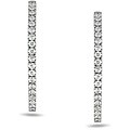 Miadora 14k White Gold 1 1/2ct TDW Diamond Hoop Earrings (G-H, SI1-SI2)