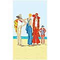 'Vogue Archives Beach Pajamas' Cotton Beach Towel