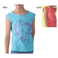 Girl's 'Shopaholic' Glitter Printed Cotton T-shirt