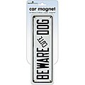 Paper House Beware Cute Dog Car Magnet