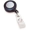 GBC Badge Mates Black Retractable Badge Reels (Pack of 10)