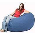 FufSack Indigo Blue Twill Bean Bag Chair