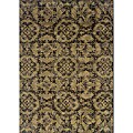 Grey/ Black Transitional Area Rug (6'7 x 9'6)