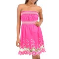 Stanzino Women's Fuschia Cut-out Hem Tube Top Dress