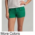 U-51 Junior's Colored Denim Stretch Shorts