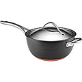 Anolon Nouvelle Copper 5.5-Quart Covered Saucier with Helper Handle