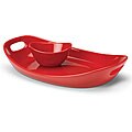 Rachael Ray Serveware Chip N' Dip Red 14-inch Serving Platter and Dipper Bowl