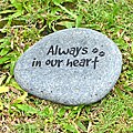 'Always In Our Heart' Pet Memorial Stone (Indonesia)