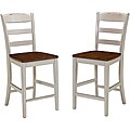 Home Styles Monarch Antiqued White Bar Stool