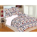 Microplush Automobiles 3-piece Full/Queen-size Comforter Set