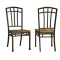 Home Styles Oak Hill Distressed Oak Dining Chairs (Set of 2)
