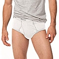 Hanes Classics Men's White Full-cut Briefs (Pack of 6)