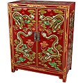 Red Dragons Lacquer Shoe Cabinet (China)
