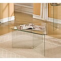Glassix Triangle Glass Coffee Table