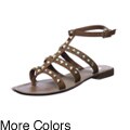 Report Women's 'Jordana' Metallic and Bead Accent Sandals