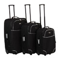 Benzi Black 3-piece Luggage Set