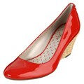 AK Anne Klein Women's 'Maise' Red Wedge Pumps
