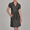 Sharagano Women's Double Breasted Trench Dress