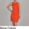 Sharagano Women's Gold Grommet Sheath Dress