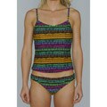 Island Love Women's Snakeskin Stripe Tankini