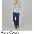 Claudel Women's Two-piece Short Sleeve Pajama Set