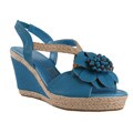 Jacobies by Beston Women's 'Wendy-02' Turquoise Espadrille Sandals