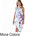 Batik Royal Blue Gecko and Floral Sarong (Indonesia)