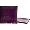Purple Tempered Glass Dinner Plate/Charger Set