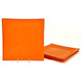 Orange Tempered Glass Dinner Plate/Charger Set