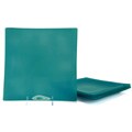 Turquoise Tempered Glass Appetizer Plate Set