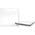 Clear Tempered Glass Dessert/Salad Plate Set