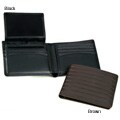 Joseph Abboud Men's 'Embossed Pinstripe' Leather Passcase Wallet
