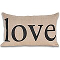 Love Printed 12x20-inch Jute Pillow