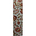 New Wave Silvery Light Blue Rug (2' x 8')
