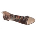 Wild Diva by Beston Women's 'Larisa-46' Beige Elastic Flats