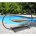 Outdoor Steel Stand and Polyester Hammock Bed Set