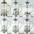 Ovente12-oz Glass/ Steel French Press Coffee Maker