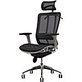 Grey Modern Office Chair with Headrest