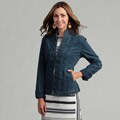 Stitch Down Ruffle Denim Jacket