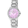 Anne Klein Women's Silvertone Pink Mother of Pearl Watch