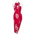 Batik Pink/ White Hibiscus Sarong (Indonesia)
