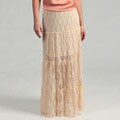 Elan Women's Long Laced Panel Skirt