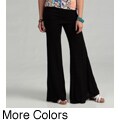 Elan Women's Rollover Waistband Flair Bottom Pants